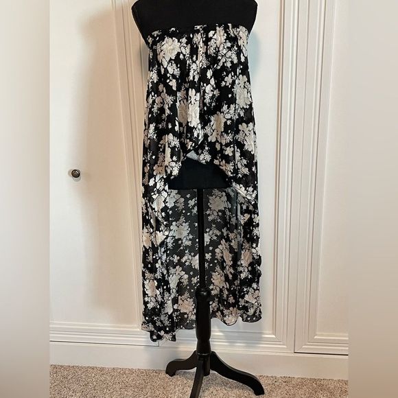 Brandy Melville Other - Brandy Melville cotton silk floral high low swim cover-up one size fits most